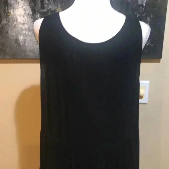 Falls Creek Ruffled Tank Top Flouncy Sheer Summer Dress -Size 1X - Picture 7 of 8